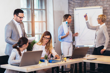 Business Team Meeting Working Presentation Concept