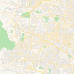Obraz premium Empty vector map of León, Guanajuato, Mexico