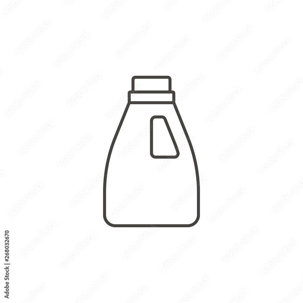 Poster bottle, detergent vector icon. simple element illustration from ui concept.