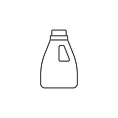 Bottle, detergent vector icon. Simple element illustration from UI concept.