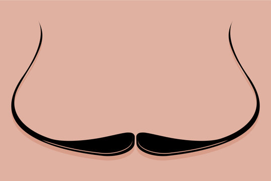 Dali Moustache Icon Vector
