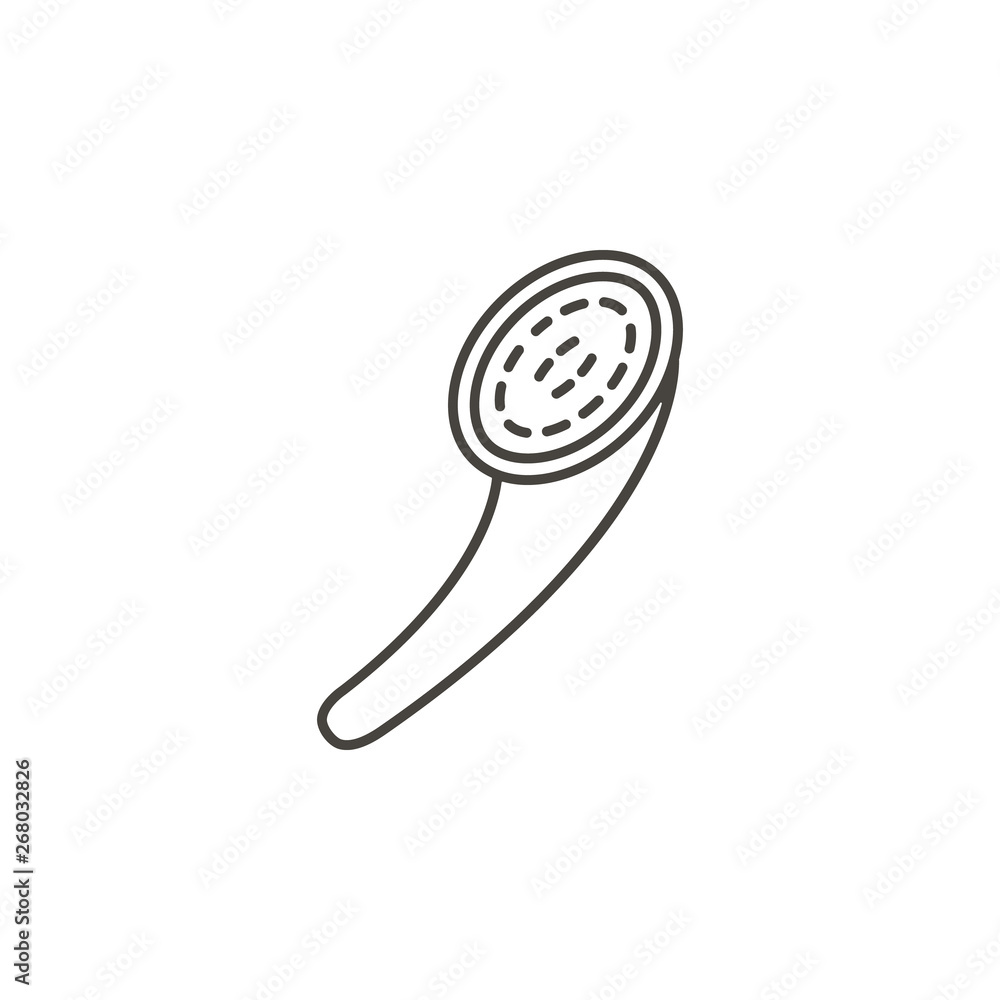 Poster bathing, bathroom vector icon. simple element illustration from ui concept.