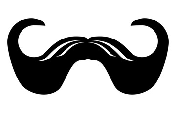 Imperial Moustache Icon Vector
