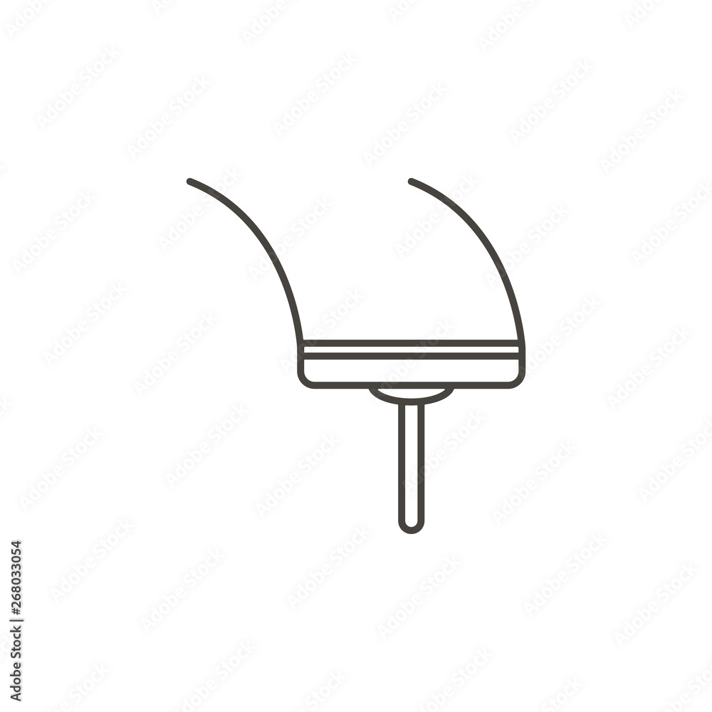 Poster cleaning surfaces, shiny windows vector icon. simple element illustration from ui concept.