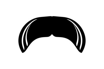 Walrus Moustache Icon Vector