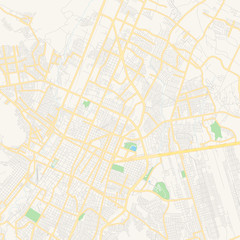 Fototapeta na wymiar Empty vector map of Saltillo, Coahuila, Mexico