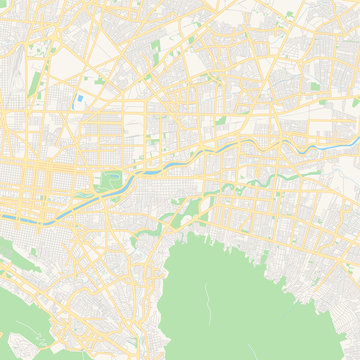 Empty vector map of Guadalupe, Nuevo León, Mexico