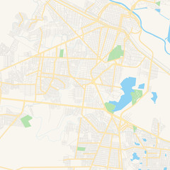 Empty vector map of Reynosa, Tamaulipas, Mexico