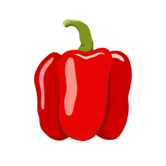 sweet bell pepper vector illustration. Cute bell pepper