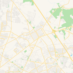 Empty vector map of Ciudad Apodaca, Nuevo León, Mexico