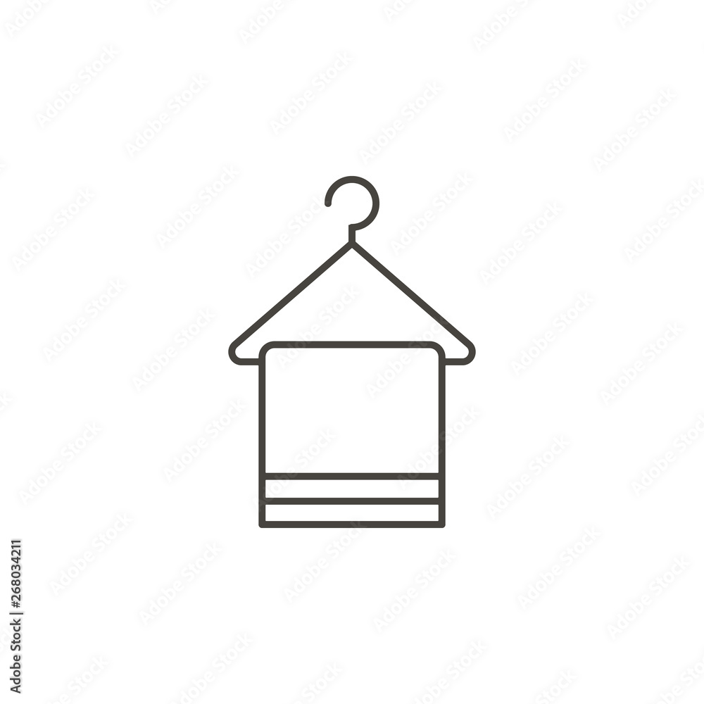 Poster towel, cleaning vector icon. simple element illustration from ui concept.