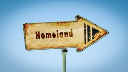 Street Sign to Homeland