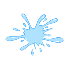 Water splash vector illustration. cute Water design