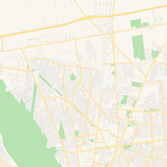 Naklejka premium Empty vector map of General Escobedo, Nuevo León, Mexico