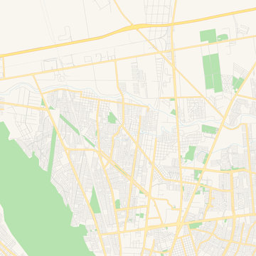 Empty vector map of General Escobedo, Nuevo León, Mexico