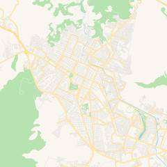 Empty vector map of Tepic, Nayarit, Mexico