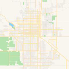 Empty vector map of Ciudad Obregón, Sonora, Mexico