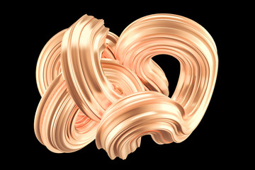 Beautiful golden background. 3d illustration, 3d rendering.