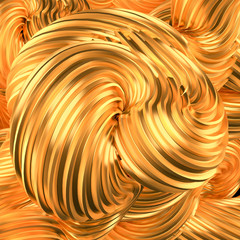 Beautiful golden background. 3d illustration, 3d rendering.