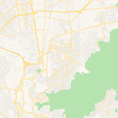 Empty vector map of Buenavista, Mexico