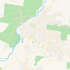 Empty vector map of Poza Rica, Veracruz, Mexico