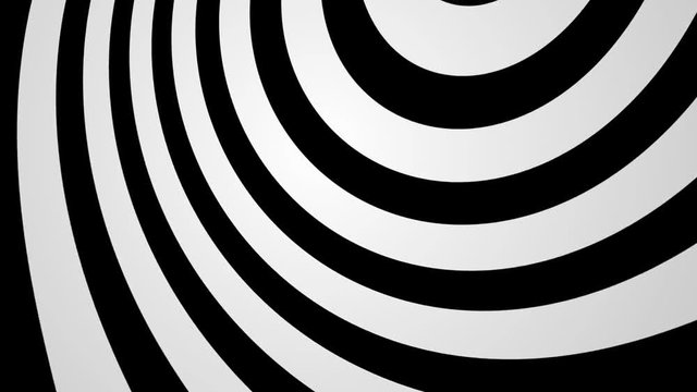 A Seamless Looping Black and White Pinwheel Background