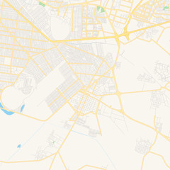 Empty vector map of Chalco de Díaz Covarrubias, Mexico