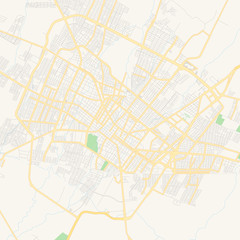Empty vector map of Colima, Mexico