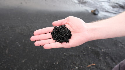 Punaluu schwarzer Sand