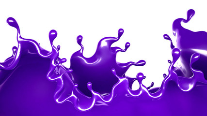 Splash of paint. 3d illustration, 3d rendering.