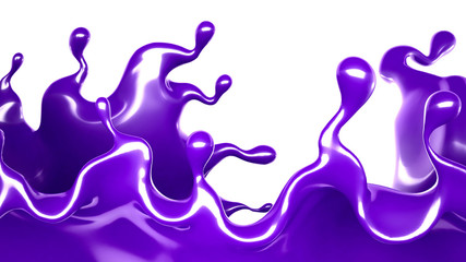 Splash of paint. 3d illustration, 3d rendering.