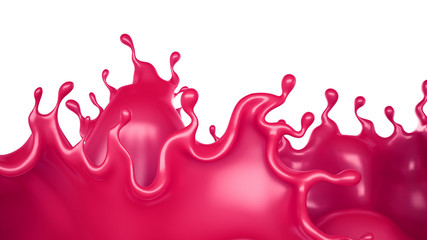 Splash of paint. 3d illustration, 3d rendering.