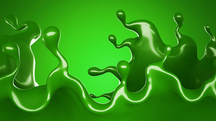 Obraz premium Splash of paint. 3d illustration, 3d rendering.