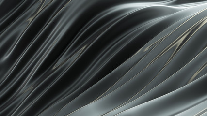 Beautiful luxury metallic background. 3d illustration, 3d rendering.