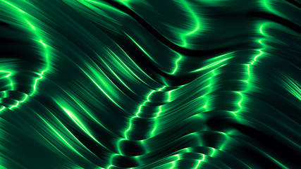 Beautiful green turquoise background. 3d illustration, 3d rendering.