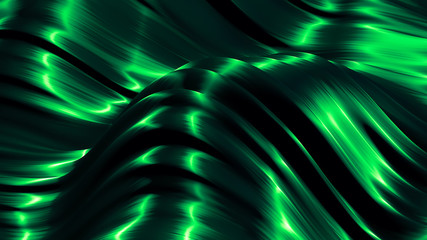 Beautiful green turquoise background. 3d illustration, 3d rendering.