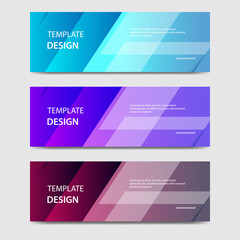 Vibrant gradient and futuristic background template for headline and header banner. Suitable for social media, web, blog, website