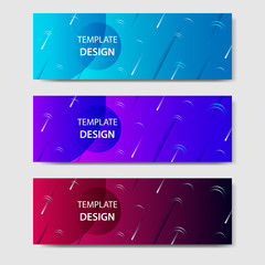 Vibrant gradient and futuristic background template for headline and header banner. Suitable for social media, web, blog, website