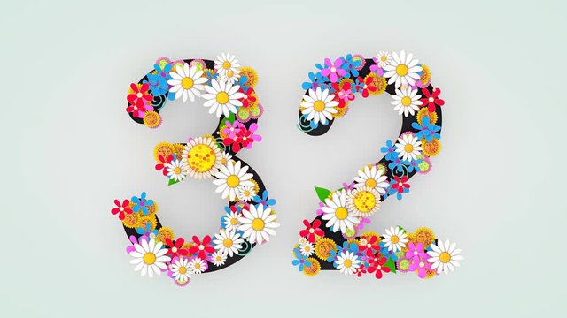 花数字32」の写真素材 | 121件の無料イラスト画像 | Adobe Stock 