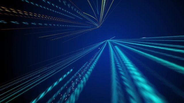 Wires cables binary fly through data internet power electric circuit fiber