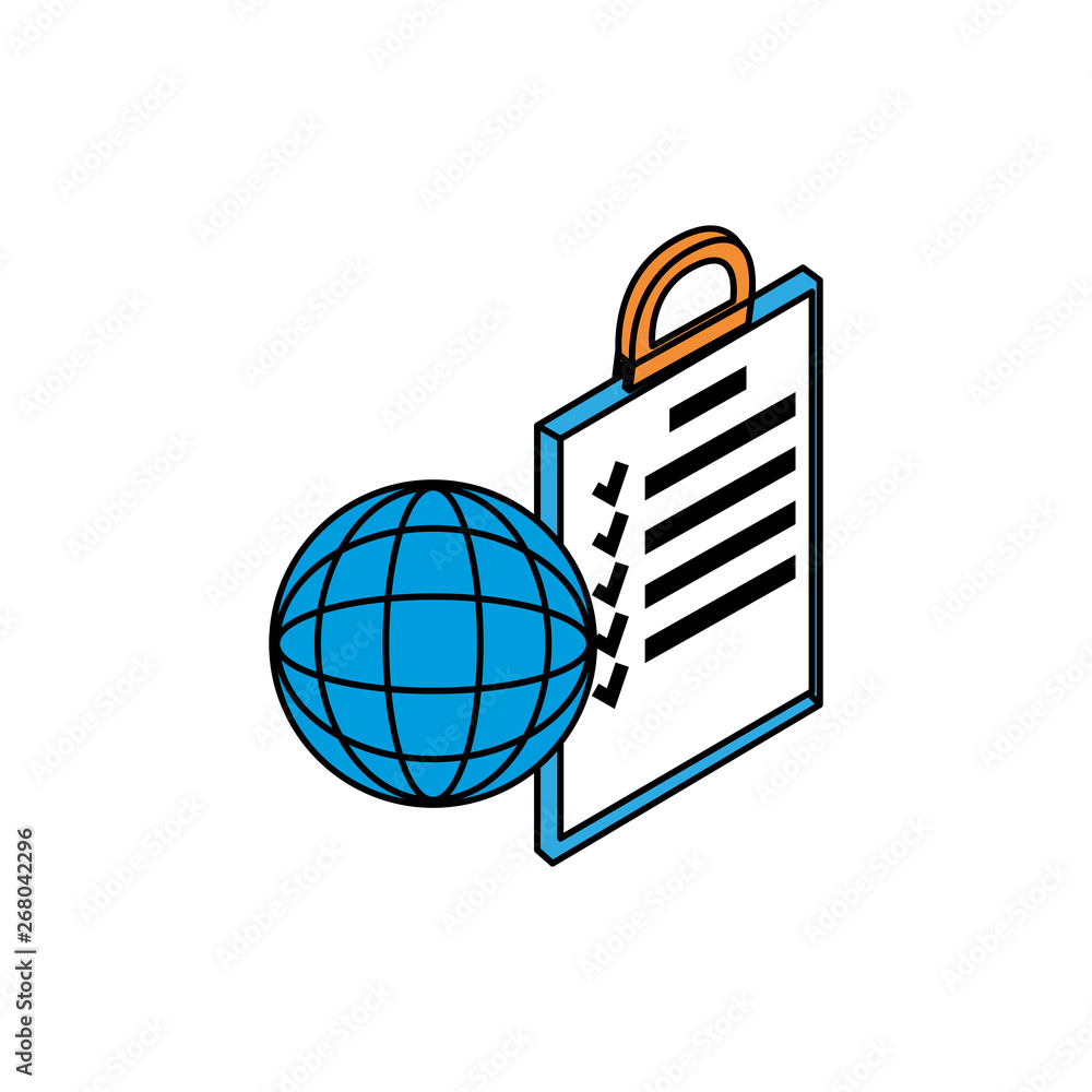 Poster sphere planet browser with checklist