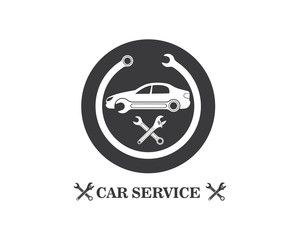 car service logo icon vector illustration