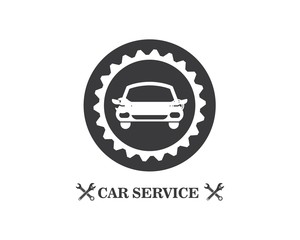 car service logo icon vector illustration