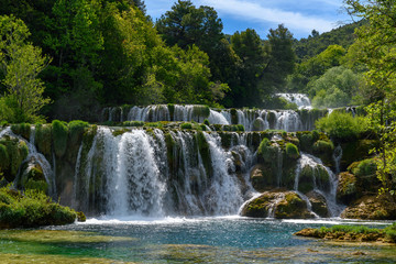 Wodospady Krka, Chorwacja - obrazy, fototapety, plakaty