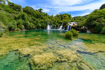 Wodospady Krka, Chorwacja - obrazy, fototapety, plakaty