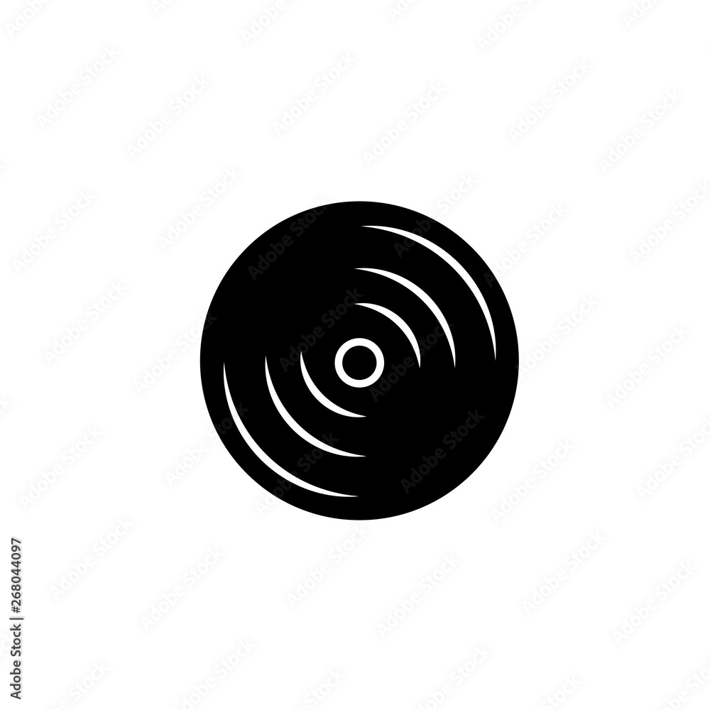 Poster cd icon vector icon. simple element illustration. cd symbol design. can be used for web and mobile.