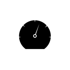 Speedometer Icon Isolated on White Background