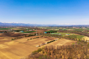 Obraz premium 春の十勝