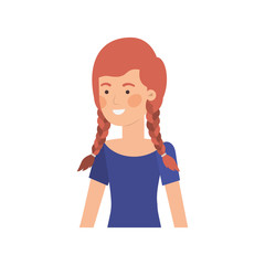 young woman avatar character