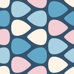 Color seamless pattern with guitar picks Vector illustration